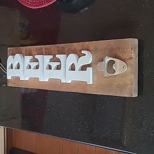 Rustic BEER Sign & Bottle Cap Opener